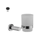 Fima Carlo Склянка з утримувачем Fima Rotola скло, Чорний матовий (F6003_1NS)
