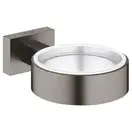 Тримач для склянки та мильниці Grohe ESSENTIALS CUBE, матовий графіт (40508AL1)