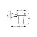 Тримач зі склянкою Grohe Grandera (40626000)