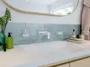 Стакан для жидкого мыла подвесной Hansgrohe AddStoris, белый матовый/стекло матовое (41749700) фото 3 Aquada.com.ua