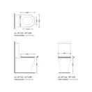 Кришка для унітазу Flaminia APP 42x37 h2.5 cм, slim short soft-closing, Cenere (APCW07) (APCW07CEN)