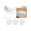 Кришка для унітазу Flaminia APP Quick 44.5x36 h2.8 cм, чорний (QKCW07) (QKCW07NER)