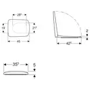 Сиденье для унитаза Geberit Selnova Compact, soft-close, крепление сверху (501.929.01.1)