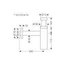 Сифон для умивальника Hansgrohe Flowstar (52105990)