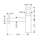 Сифон для умивальника Hansgrohe Flowstar (52105990)