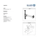 Сифон бутилочний 1010505-00 Kludi НІМЕЧЧИНА