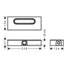 Корпус дренажного канала для плоской установки Hansgrohe uBox universal (01000180) фото 3 Aquada.com.ua