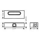 Корпус дренажного канала для стандартной установки Hansgrohe uBox universal (01001180) фото 3 Aquada.com.ua