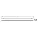 Трап для душа 120 см Hansgrohe RainDrain Rock (56034000) фото 3 Aquada.com.ua