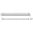 Трап для душа 120 см Hansgrohe RainDrain Match, хром (56042000) фото 4 Aquada.com.ua