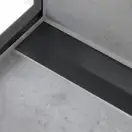 Внешняя часть трапа для душа, укорачиваемого 120 см Hansgrohe RainDrain Flex (чёрный матовый) 56054670