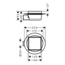 Hansgrohe RainDrain Spot Трап точечный, нержавейка (56112800)