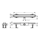 Hansgrohe RainDrain Compact Flat Трап под плитку 60 см (56163000)