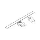 Hansgrohe RainDrain Allround Душевой канал 90 см, матовая сталь (56188800)