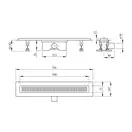 Qtap Dry FB304-700 Линейный трап, сухой затвор, 700х73 (QTDRYFB304700)