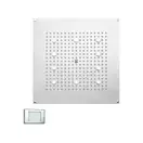 Душова лійка Bossini Dream FLAT light cube 470 10 LED з підсвічуванням, нікель шлифований (H37453000094016)