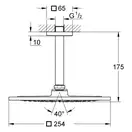 Верхний душ Grohe Rainshower 254х254 мм (26061000) фото 2 Aquada.com.ua