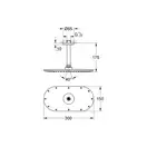 Верхній душ з кронштейном Grohe Rainshower Veris 300 (26069000)