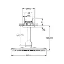 Верхній душ з кронштейном Grohe Rainshower 310 SmartActive (26477LS0)