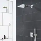 Верхній душ Grohe Rainshower 310 SmartActive Cube з душовим кронштейном, 2 режими, хром (26479000)