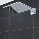 Верхній душ Grohe Rainshower 310 SmartActive Cube з душовим кронштейном, 2 режими, хром (26479000)