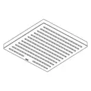Верхній душ Hansgrohe Pulsify E 260 х 260 см 1jet EcoSmart+ (колір - хром) 24333000