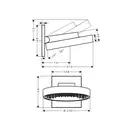 Верхний душ Ø 250 мм Hansgrohe Rainfinity EcoSmart, 1 тип струи (цвет - белый матовый) (26227700) фото 7 Aquada.com.ua