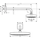 Верхній душ Hansgrohe Raindance Select E 300 2jet Air EcoSmart 9 л / хв, хром (26609000)
