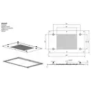 Верхній душ Zucchetti Soffione 68x42 см з хромотерапией, хром (Z94220)