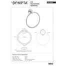 104104065 NEO: Кільце для рушників Bemeta Чехія (104104065)