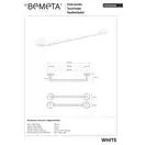 Тримач рушників 104204044 White  655мм Bemeta Чехія