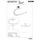 118404061 Oval  Кільце для рушника  , Bemeta (118404061)