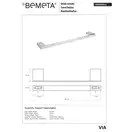 Тримач рушників 135004022 VIA Bemeta Чехія