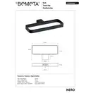 Кільце для рушників 135004060 Nero Bemeta Чехія