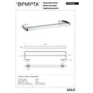 139104052 Solo: Тримач рушників подвійний Bemeta Чехія (139104052)