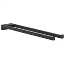 Полотенцедержатель Hansgrohe AddStoris 44,5 см, подвійний, Matt Black (41770670)