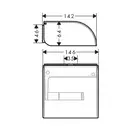 Тримач туалетного паперу закритий Axor Universal Circular, хром (42858000)