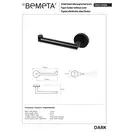 Тримач туалетного паперу 104212030L Dark Bemeta Чехія