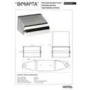 Тримач туалетного паперу 105112315 Hotel : з кришкою, нержавіюча сталь, хром Bemeta Чехія