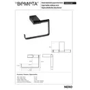Тримач туалетного паперу 135012220 Nero Bemeta Чехія