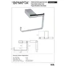 Тримач 135012222 VIA туалетного паперу Bemeta Чехія