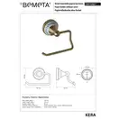 144712027 KERA: Тримач туалетного паперу Bemeta Чехія (144712027)