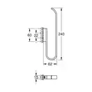 Держатель запасного рулона бумаги Grohe Selection (цвет - тёмный графит, матовый) (41067AL0) фото 2 Aquada.com.ua