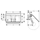 Бумагодержатель с крышкой Hansgrohe AddStoris (цвет - матовый чёрный хром) (41753340) фото 2 Aquada.com.ua