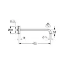 Душовий кронштейн 422 мм Grohe Rainshower (26146000)