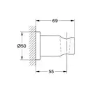 Держатель для ручного душа Grohe Rainshower (цвет - чёрный матовый) (27074KS0) фото 2 Aquada.com.ua