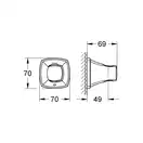 Держатель для ручного душа Grohe Grandera (цвет - хром/золото) (27969IG0) фото 2 Aquada.com.ua