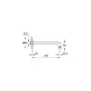 Душовий кронштейн Grohe RSH 380 мм (28361000)