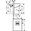 Кронштейн для душу Hansgrohe Pulsify 105, Matt Black (24139670)