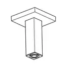 Тримач для верхнього душу Hansgrohe Pulsify E h10 см (колір – білий матовий)  24338700